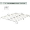 Metal Low Bed Frame, 6 Inch Twin Size Platform Bed Frames, Heavy Duty Mattress Foundation - 2 of 4