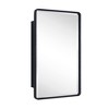 TEHOME Farmhouse Recessed Metal Rectangular Bathroom Medicine Cabinets with Mirror - 2 of 4