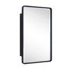 TEHOME Farmhouse Recessed Metal Rectangular Bathroom Medicine Cabinets with Mirror - image 2 of 4