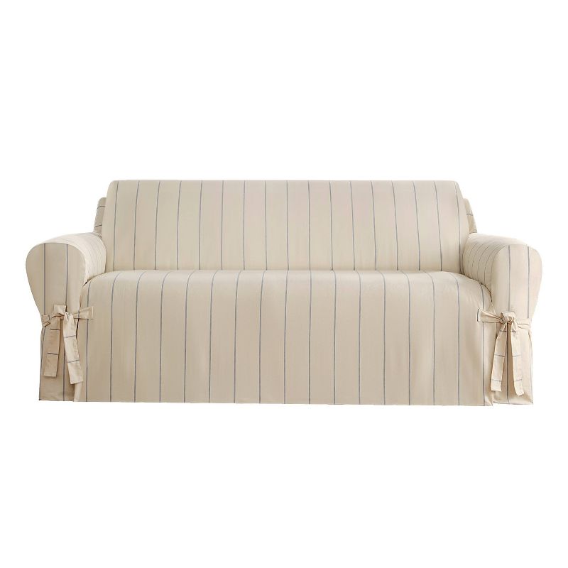Sure Fit Heavyweight Cotton Duck Sofa Slipcover, 3 of 7