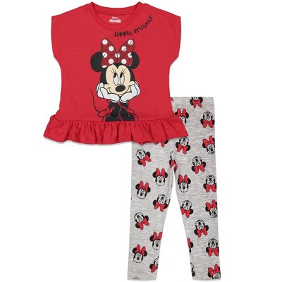 Mickey Mouse & Friends Minnie Mouse Toddler Girls Graphic T-shirt And ...