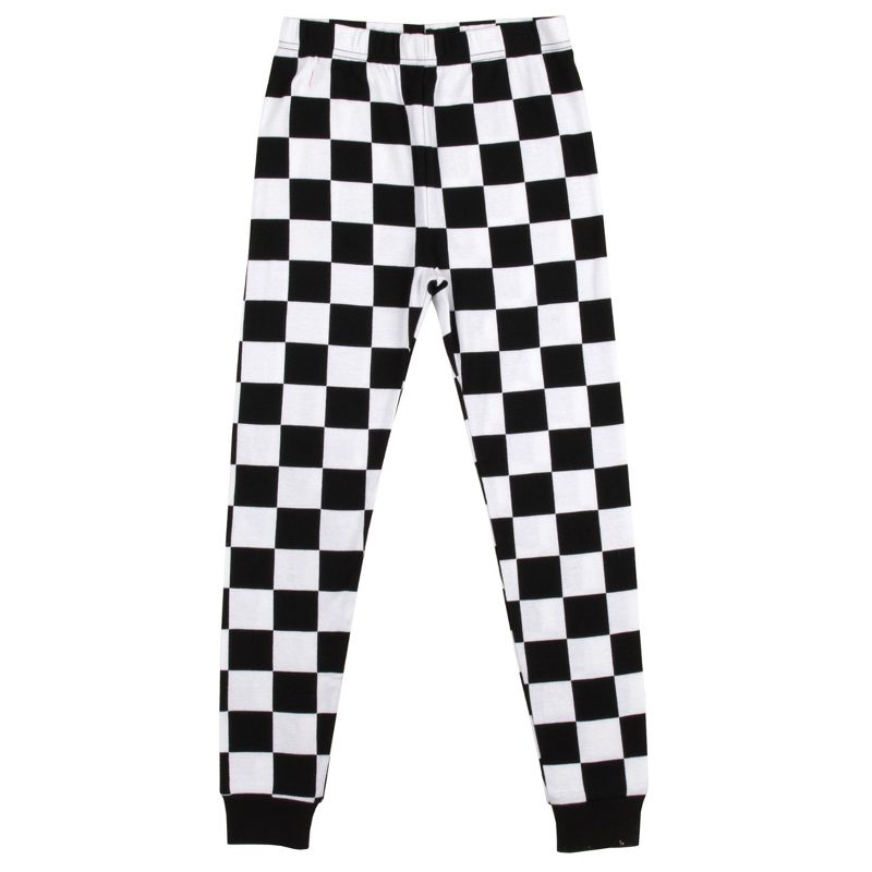 Naruto Classic Black and White Checker Pattern Youth Boy's Long Sleeve Pajama Set, 3 of 4