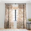 Avenie Mushrooms In Warm Neutral Set of 2 Panel Sheer Window Curtain - Deny Designs - image 2 of 4