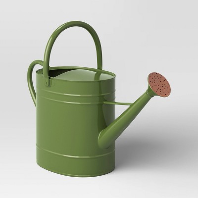 2gal Galvanized Sheet in Powder Coated Finish Steel Watering Can Green - Threshold™