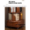 NicBex Corner Bookshelf 5 Tier Rounded Shelf Fronts Compact Bookcase for Small Spaces Living Room Bedroom Storage - 4 of 4