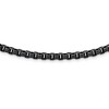 Black Bow Jewelry Men's 5.75mm Stainless Steel Antiqued Box Chain Necklace, 24 Inch - 2 of 4