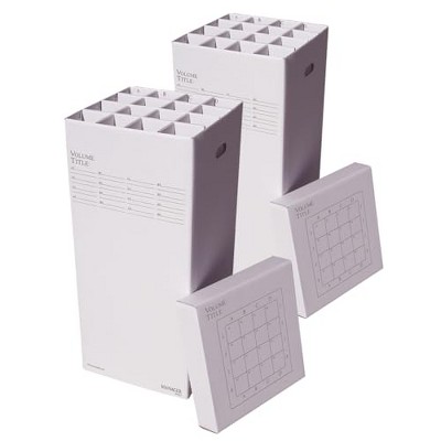 Advanced Organizing Systems - MGR-37 (2pkg) Roll File Storage Box - Corrugated 37x17.5x17.5 With 16 Compartments