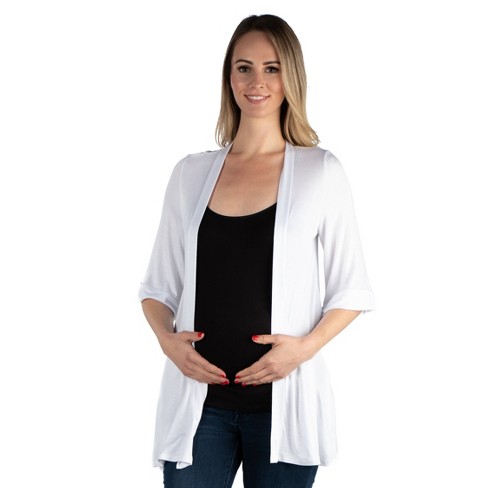 White shop maternity cardigan