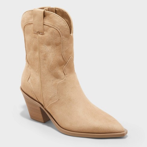 Target taupe booties on sale