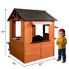 Easy Playhouse Big Outdoor Wooden Playhouse, Working Door, Sink & Stove, Kids 3+ - 2 of 4