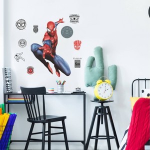 Spider-Man Kids' Wall Decal - Decalcomania: Multicolor Self-Adhesive Decor for All Ages, 30" x 21" - 1 of 4