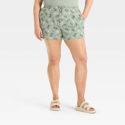 Women's Lilo Graphic Shorts - Green
