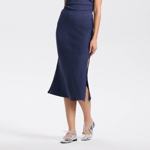 Women's Textured Knit Bodycon Skirt - A New Day™ - 1 of 3