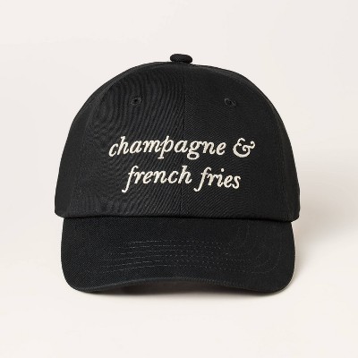 Women's Champagne & Fries Baseball Hat - kate spade new york x Target Black