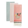 Design Imports Paradise Coconut Drink Embellished Dishtowel Set/3 - 3 of 4