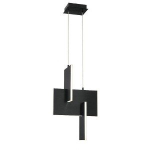 Eurofase Lighting Coburg 1 - Light Pendant in  Black - 1 of 2