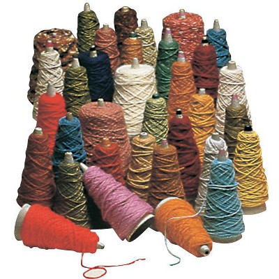 Trait Tex 2-6 Ply Super Yarn Cone Assortment, 10000 yd Value Box, Assorted Color, set of 32