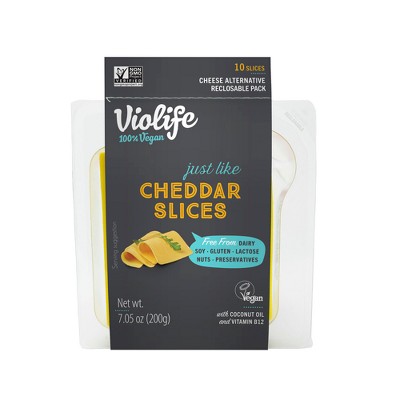 Violife Just Like Cheddar Slices Vegan Cheese Alternative - 7.05oz/10ct ...