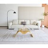 47" Modern Stainless Steel Coffee Table with Tempered Glass Shelves for Living Room and Home Office - 2 of 4