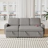 NicBex Modern Pull Out Sofa Bed Convertible Sleeper Sofa with Storage Chaise and Racks for Living Room - 3 of 4