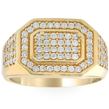 Pompeii3 1ct Tw Diamond Men's Anniversary Wedding Ring High Polished ...