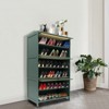 YIYIBYUS Shoe Rack Organizer Cabinet, 7-Tier Bamboo Shoe Storage Shelf with Flip-up Doors - 2 of 4
