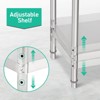 Stainless Steel Work Table 30 x 24 x 35 Inch with Open Back Desgin Workbench, Heavy Duty Commercial Food Prep Work Table - 4 of 4
