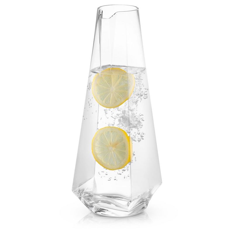 JoyJolt Infiniti Water Pitcher - 43 oz Deluxe Crystal Glass Lemonade Pitcher, 3 of 8