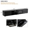 94” Free-Combination TV Stand with Fluted Glass Door,LED Light & Drawers for 100” TV,Modular Media Console for Living Room-Baofuwish - 4 of 4