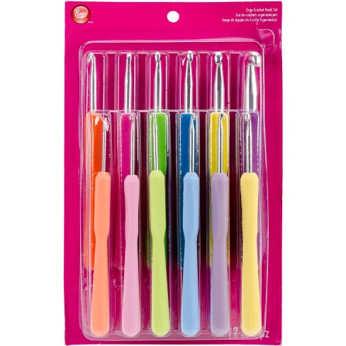 Boye Ergonomic Aluminum Crochet Hook Set 12 Pkg Target