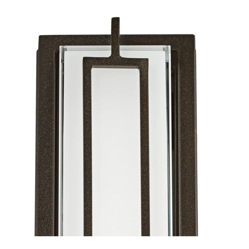 Possini Euro Design Belfonte Modern Outdoor Wall Light Fixture Bronze LED 16 1/4" White Glass for Post Exterior Barn Deck House Porch Yard Patio Home, 3 of 7