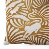 evamatise Big Cats and Palm Trees Jungle Square Floor Pillow - Deny Desings - 3 of 4