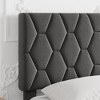Twin/Full/Queen/King Bed Frame Upholstered Platform with Headboard and Strong Wooden Slats - 3 of 4