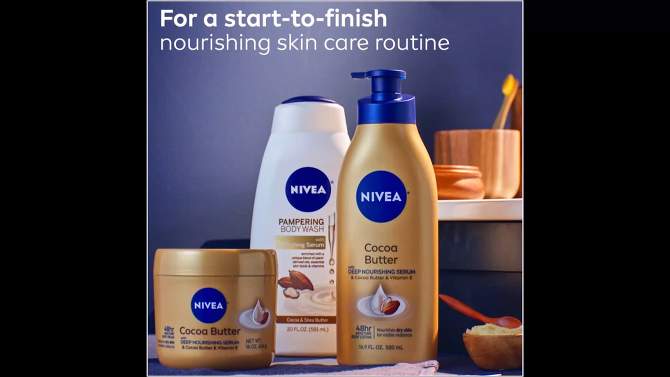 NIVEA Cocoa Butter Body Cream for Dry Skin - 16oz, 2 of 13, play video