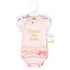 Hudson Baby Infant Girl Cotton Bodysuits, Vintage Blossom Tutu - image 2 of 4