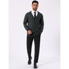 INSPIRE CHIC Men's V Neck Long Sleeved Button Down Knit Cardigan Sweaters - 2 of 4