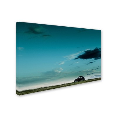 Trademark Fine Art -Camilo Otero 'The Red Vw Beetle' Canvas Art