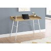 Monarch Specialties Computer Desk Home Office Laptop Storage Shelves 48InchL Work Metal Laminate Natural White Contemporary Modern - 2 of 4