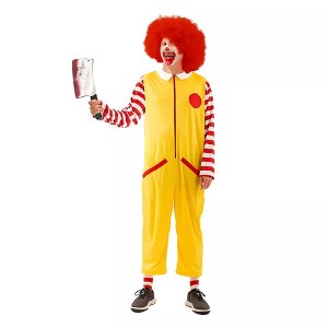 Fast Food Clown Costume Adult - 1 of 4
