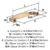 Amerock Franklin 3-3/4 Inch Center-to-Center Pull for Cabinets, Drawers, and Furniture - 4 of 4