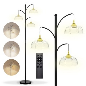 SUGIFT Dimmable Floor Lamp for Living Room with 3 Color Temperatures LED Bulb Standing Lamp for Bedroom and Office - 1 of 4