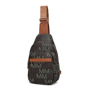 MKF Collection Helaena M Logo-Printed Vegan Leather Sling Bag for Women, Crossbody Purse by Mia K - 1 of 4