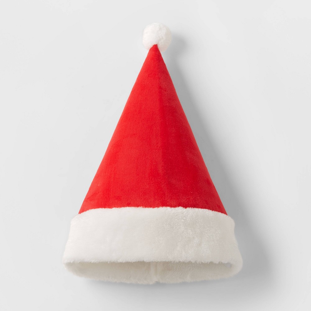 Classic Santa Hat with Faux Fur Red/White - Wondershop