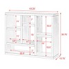 7-Cube Bookshelf with Drawer, Freestanding MDF Storage Cabinet for Entryway or Living Room, 43 in Wide-3irtyhousy - 4 of 4