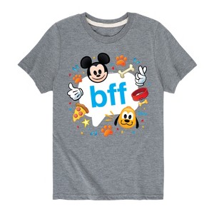 Boys' - Disney - Mickey & Pluto BFF Short Sleeve Graphic T-Shirt - 1 of 4