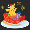 Men's Pokemon Christmas Pikachu Sleigh T-Shirt - 2 of 4