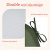 ChicFurnit 2PCS Seat Cushion Trapezoid Size Premium Soft Cotton Filling Non Slip Design Comfortable Durable for Living Room, Green, 17"*16.5"*2.2" - 4 of 4