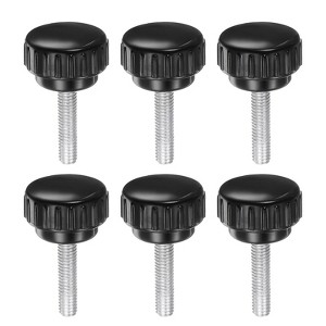 Unique Bargains Plastic Threaded Bolt Knurled Clamping Knob Thumb Screws 6 Pcs - 1 of 4