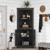 Bella Depot 69.3''H Tall Corner Cabinet with Doors for living room, bathroom,Dining Room or Kitchen - 2 of 4