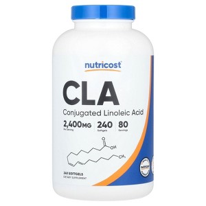 Nutricost CLA, 2,400 mg, 240 Softgels (800 mg per Softgel) - 1 of 2